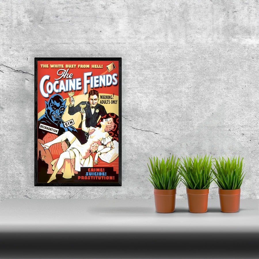 Vintage Movie The Cocaine Fiends Remastered Poster Print