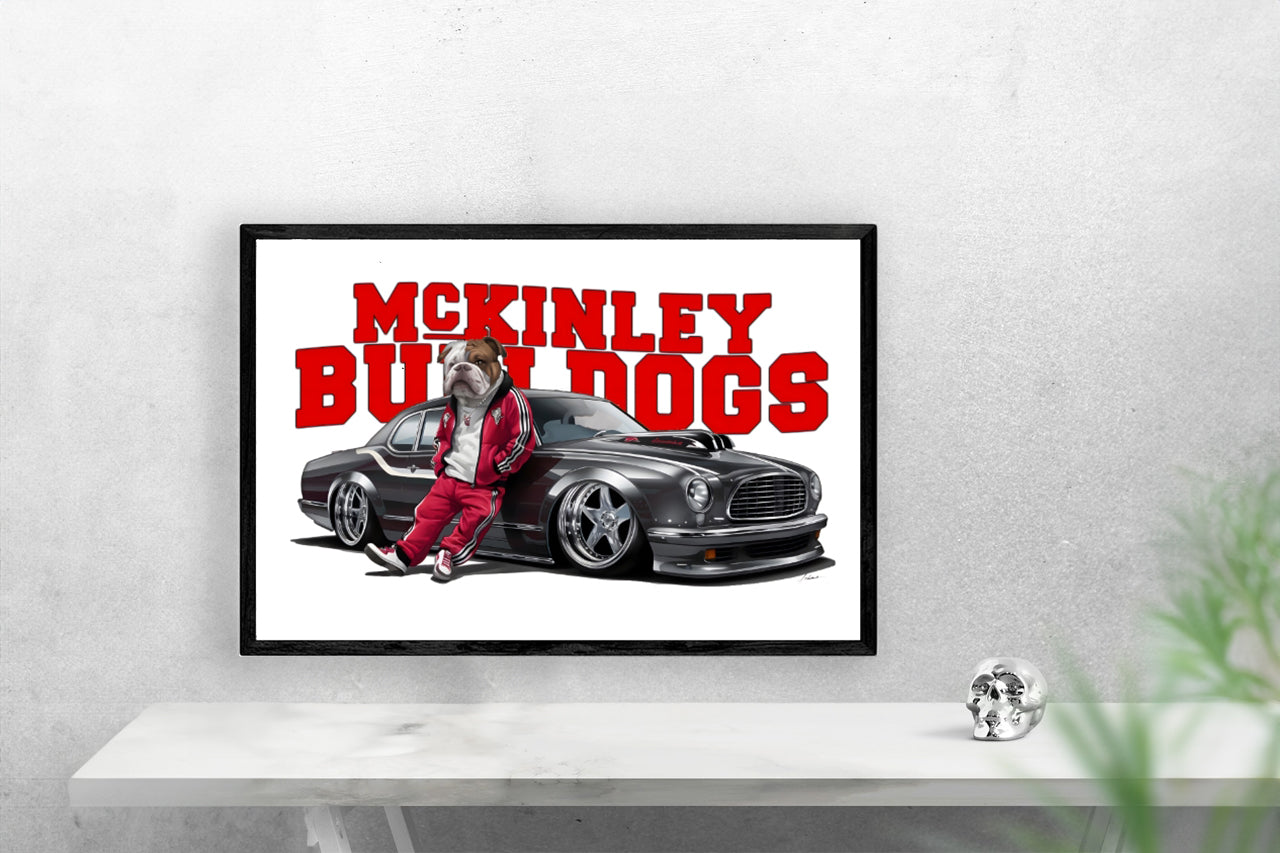 Schools McKinley Bulldogs G-Dog Poster Print