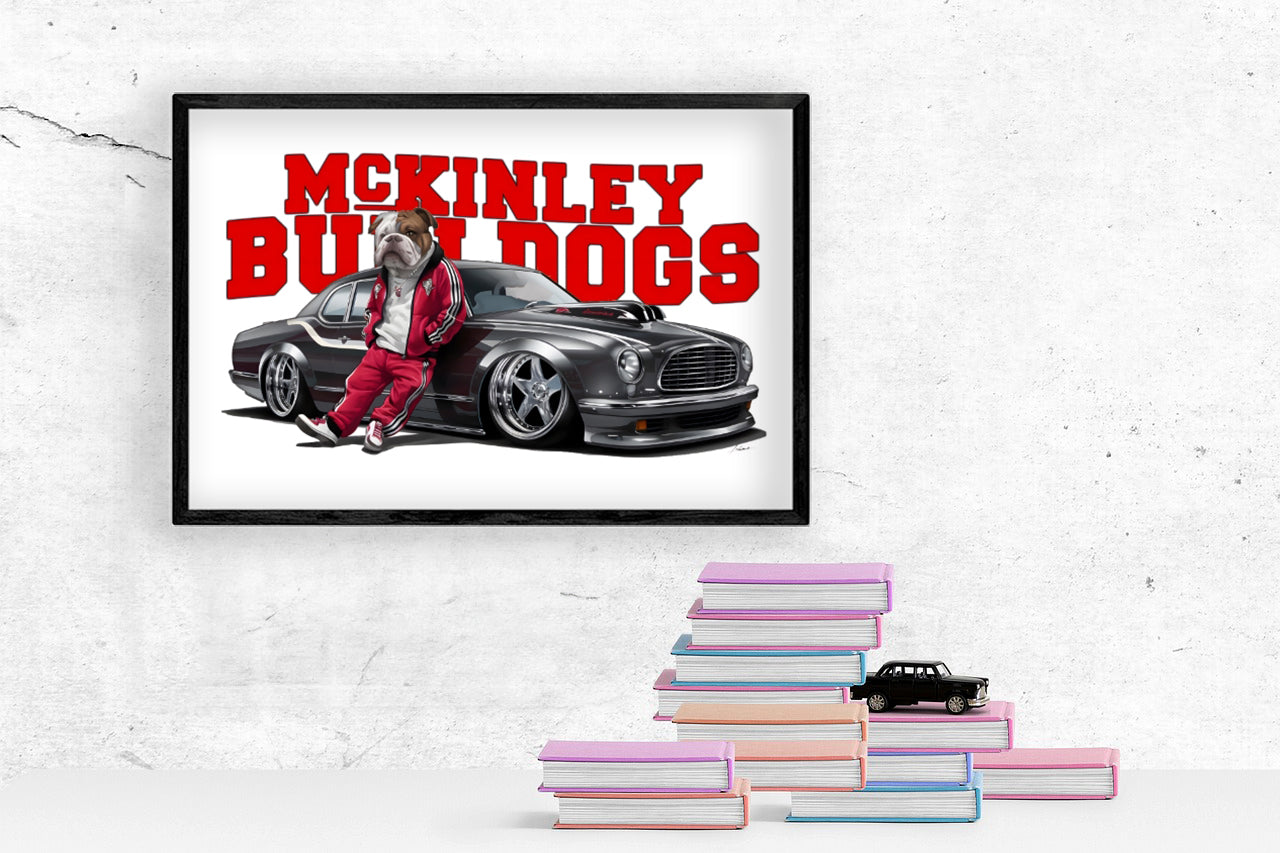 Schools McKinley Bulldogs G-Dog Poster Print