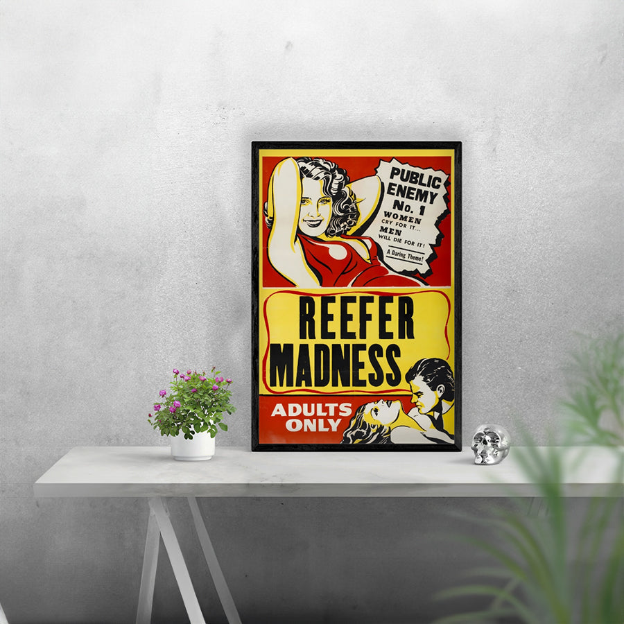 Vintage Movie Reefer Madness Remastered Poster Print