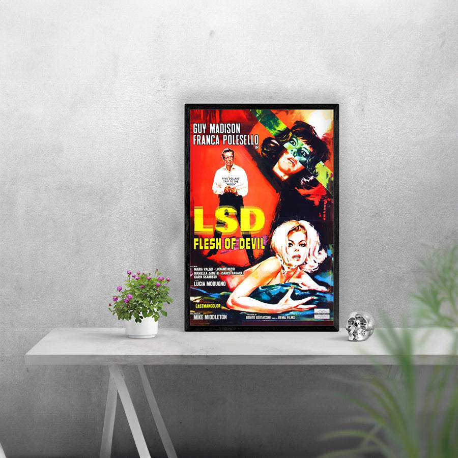 Vintage Movie LSD Flesh of the devil Remastered Poster Print