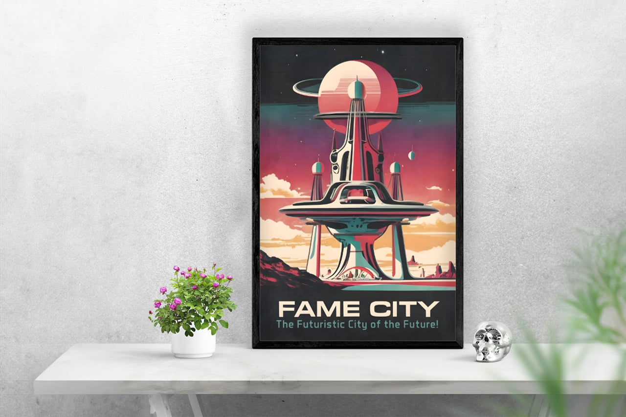 Local Fame City of the Future Poster Print