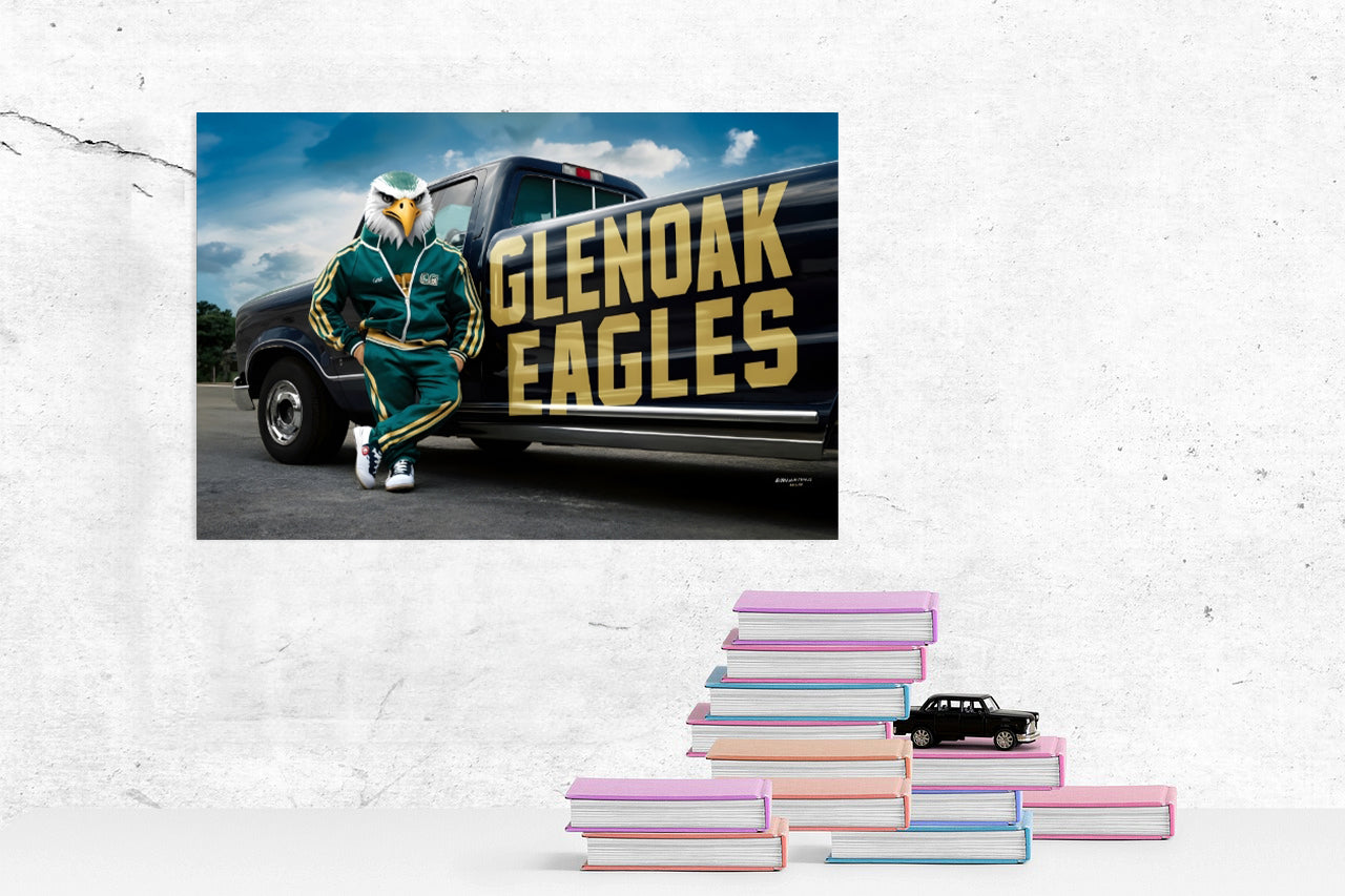 Schools Glen Oak Eagles G-Eagle 1 Poster Print