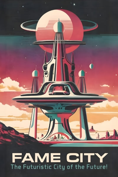 Local Fame City of the Future Poster Print