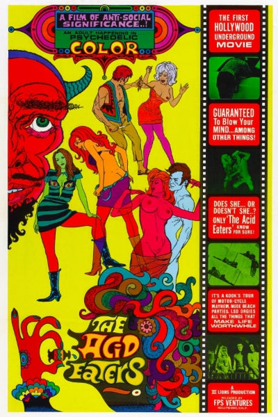 Vintage Movie The Acid Eaters Remastered Poster Print