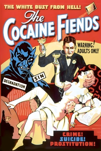 Vintage Movie The Cocaine Fiends Remastered Poster Print