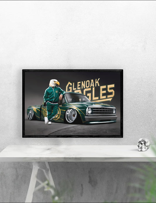 Schools GlenOak Eagles 2 Poster Print