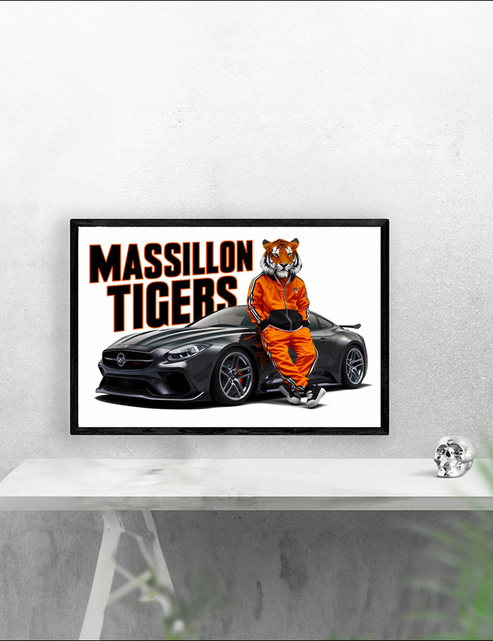 Schools Massillon Tigers 1 Poster Print