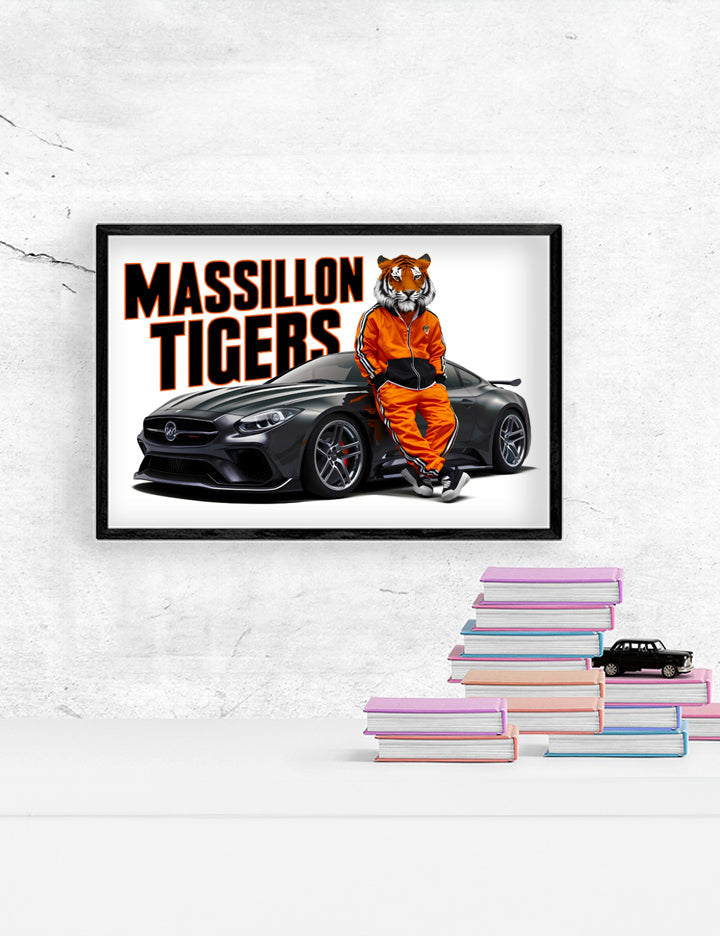 Schools Massillon Tigers 1 Poster Print