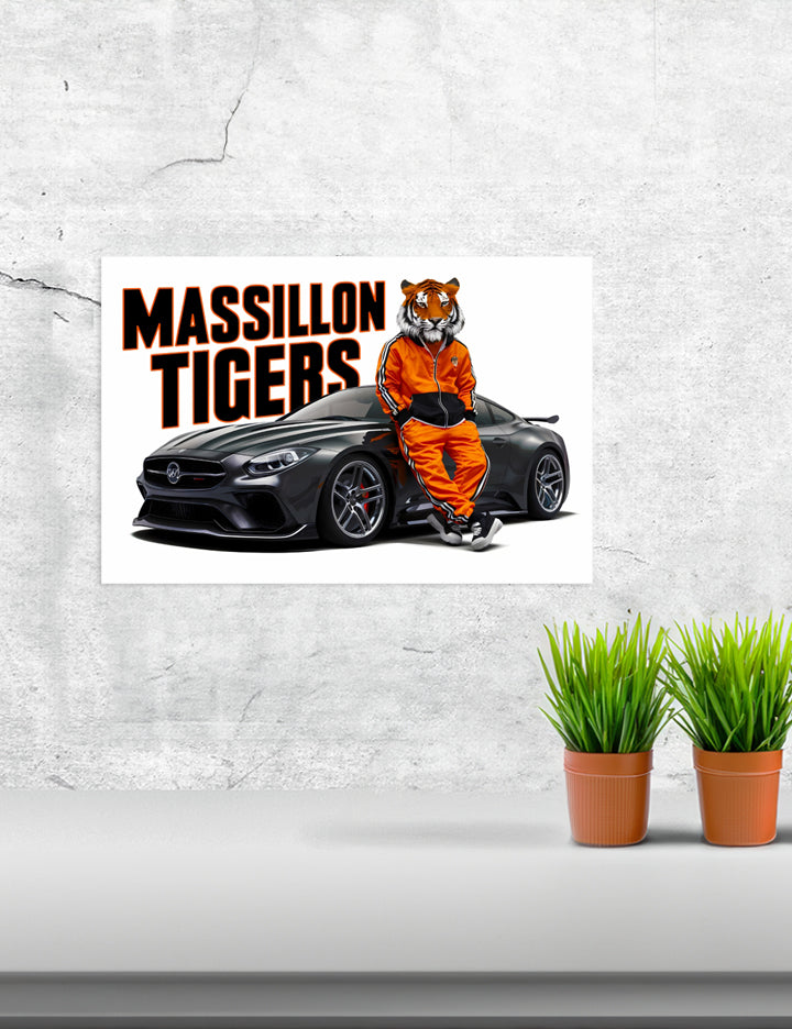 Schools Massillon Tigers 1 Poster Print