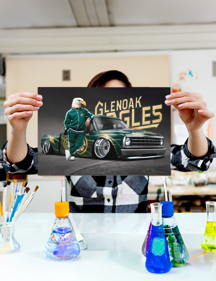 Schools GlenOak Eagles 2 Poster Print