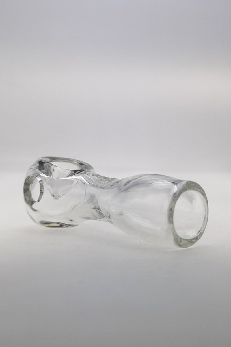 TAG - 4.5" Clear Spoon Pipe w/ Large Carb and Mouth Piece