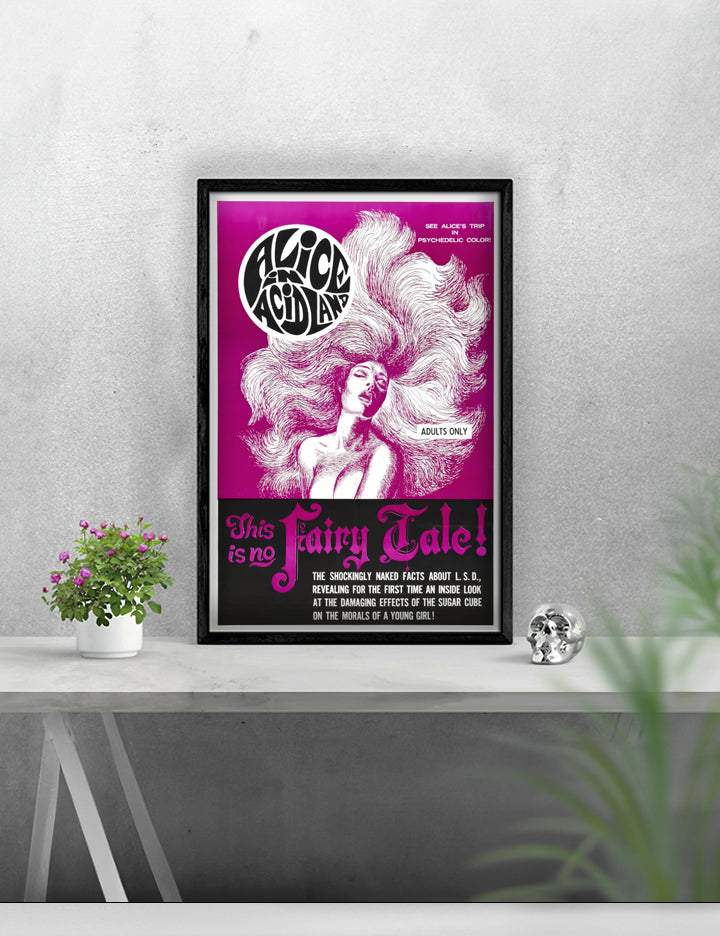 Vintage Movie Alice in Acid Land Remastered Poster Print