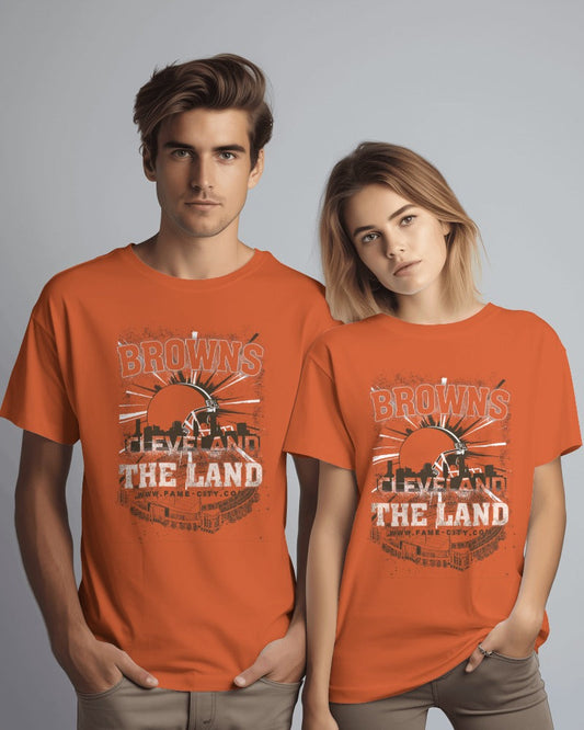 Cleveland Football The Land on Orange T-Shirt