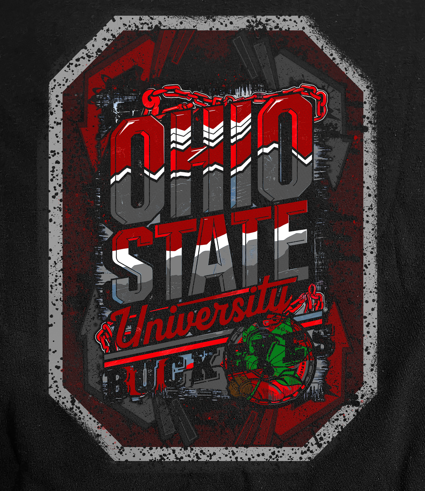 The OSU 1 on Black Shirt