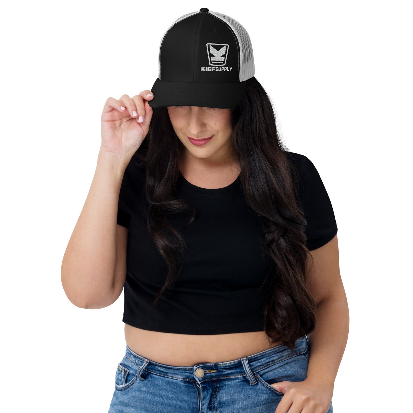 Kief Supply Co. Trucker Cap Black/White