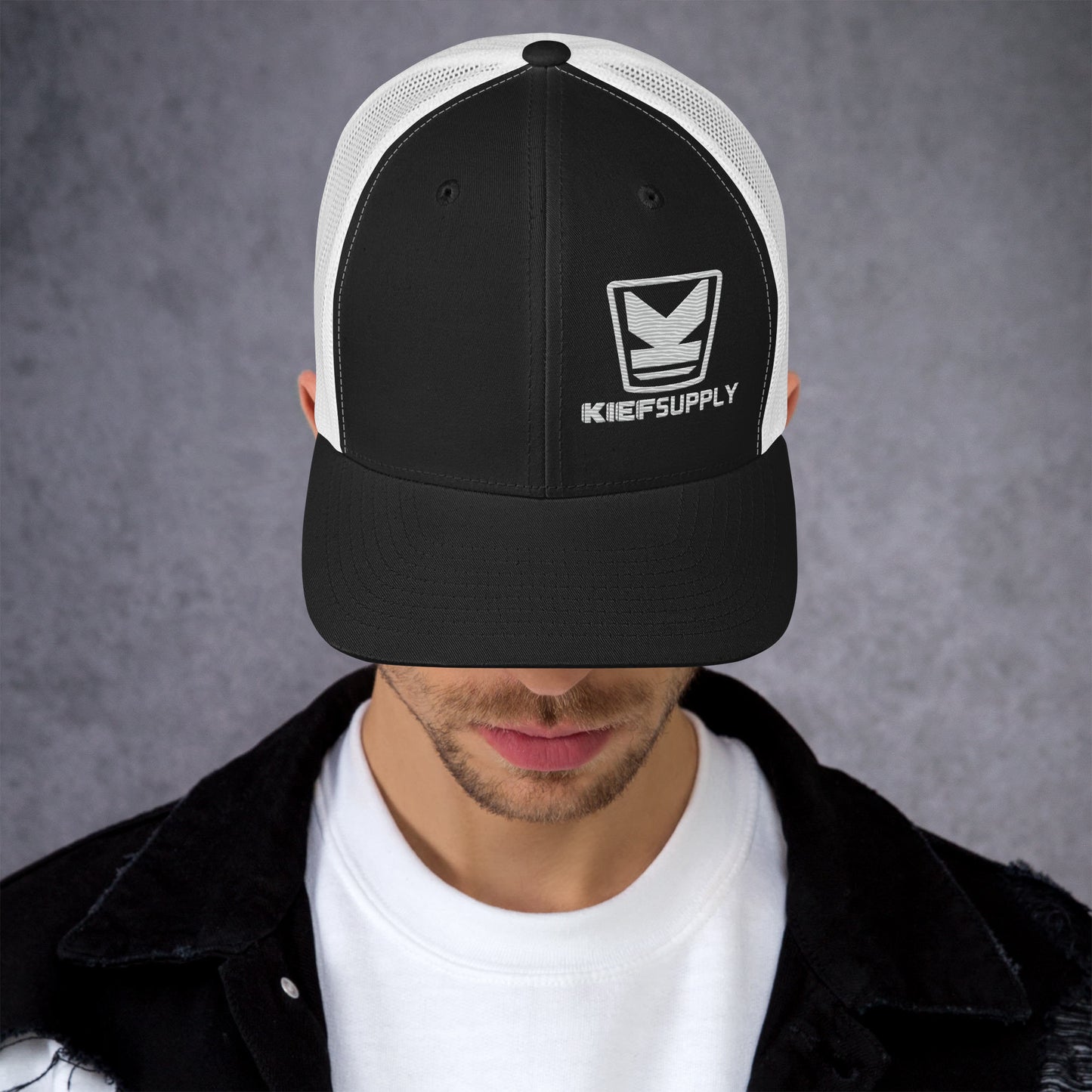 Kief Supply Co. Trucker Cap Black/White