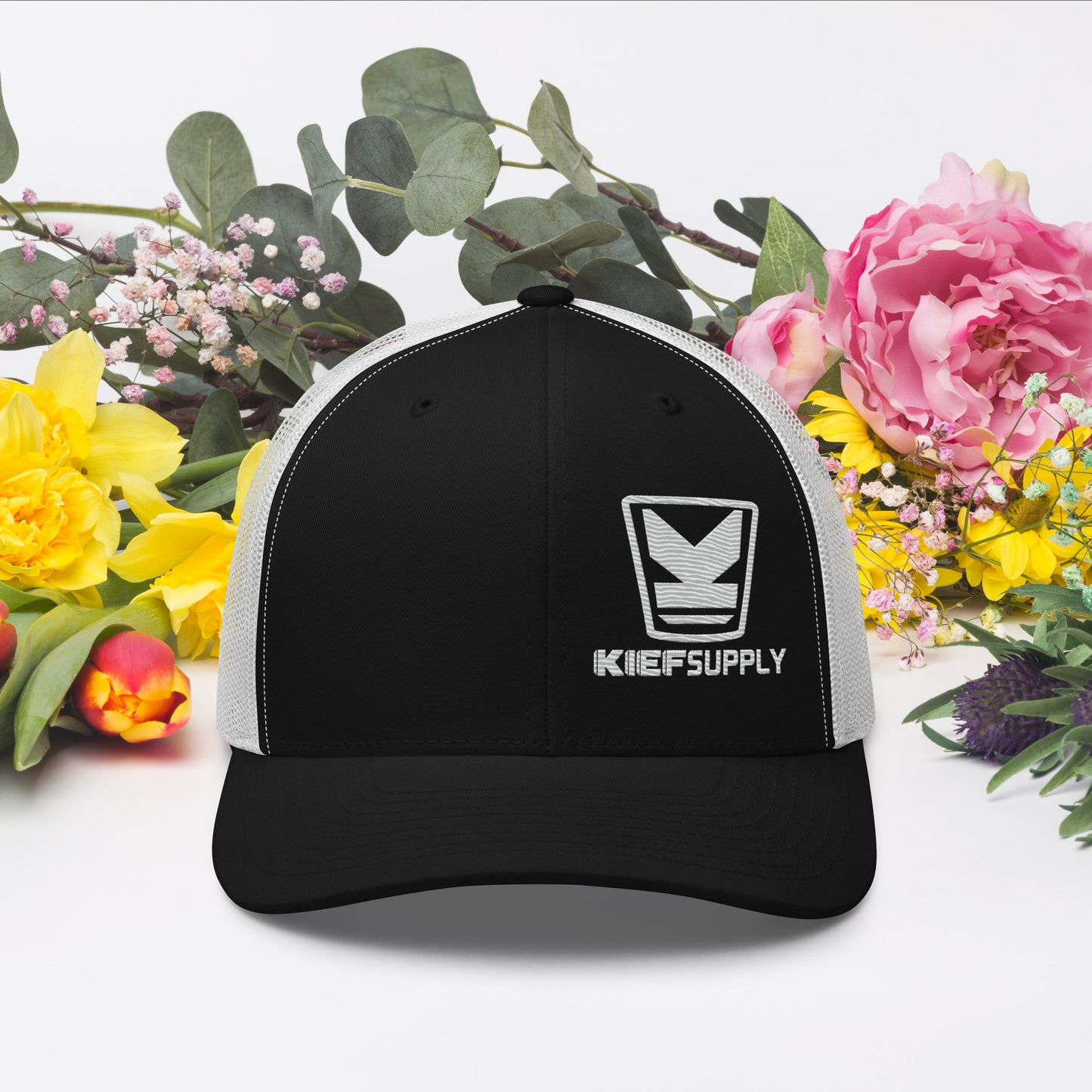 Kief Supply Co. Trucker Cap Black/White